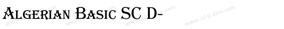 Algerian Basic SC D字体转换